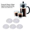 French Press Filter, 5PCS Reusable Coffee Filter Coffee Filter Holder Italian Coffee Maker Coffee Dripper Portable Espresso Maker Coffee Strainer Coffee Percolator Filter Espresso Tool Kit view 2