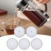 French Press Filter, 5PCS Reusable Coffee Filter Coffee Filter Holder Italian Coffee Maker Coffee Dripper Portable Espresso Maker Coffee Strainer Coffee Percolator Filter Espresso Tool Kit view 3