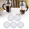 French Press Filter, 5PCS Reusable Coffee Filter Coffee Filter Holder Italian Coffee Maker Coffee Dripper Portable Espresso Maker Coffee Strainer Coffee Percolator Filter Espresso Tool Kit view 4
