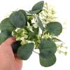 Alipis Artificial Eucalyptus Wreath Candle Rings: 2Pcs Simulation Eucalyptus Leaves Wreaths Candle Rings Tabletop Decor for Home Wedding Easter 3Inch Center view 3