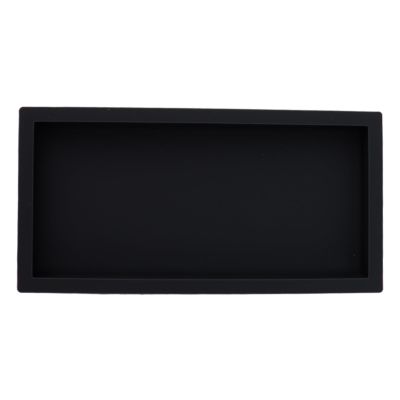 Countertop and Vanity Tray, Silicone Storage Tray Flexible Silicone Soap Tray for Kitchen Shatterproof Soap Dispenser Countertop Sink Vanity Tray for Bathroom Counter Perfume (Marbling Black)
