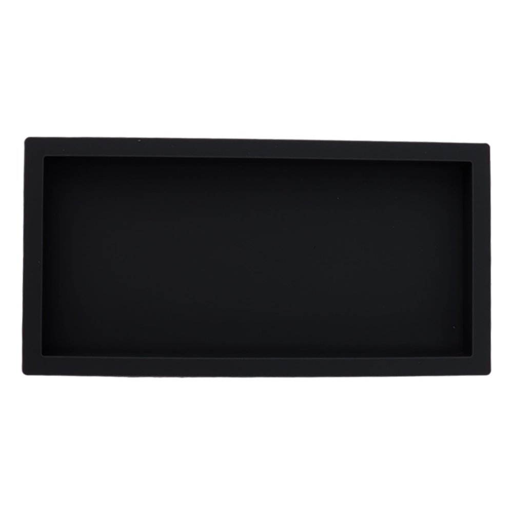 Countertop and Vanity Tray, Silicone Storage Tray Flexible Silicone Soap Tray for Kitchen Shatterproof Soap Dispenser Countertop Sink Vanity Tray for Bathroom Counter Perfume (Marbling Black)