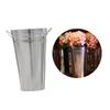 ABOOFAN 2pcs Galvanized Metal Flower Pot Buckets for Crafts and Floral Arrangements for Weddings Parties and Home Decor Tinplate Design view 1