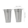 ABOOFAN 2pcs Galvanized Metal Flower Pot Buckets for Crafts and Floral Arrangements for Weddings Parties and Home Decor Tinplate Design view 2