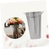 ABOOFAN 2pcs Galvanized Metal Flower Pot Buckets for Crafts and Floral Arrangements for Weddings Parties and Home Decor Tinplate Design view 4