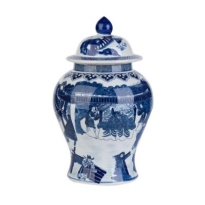 Blue and White Porcelain Jars Vase Decorations Table Decorations Flower Arrangements Plum Blossoms Tall Ceramic Vases Display and Storage Asian Decorative Ornaments Antique Porcelain Vase (Size : A-3