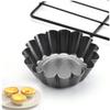 Ciieeo 10pcs Egg Tart Molds Tart Pans Non-stick Baking Cups Reusable Muffin Cups for Easy Baking Homemade Desserts view 2
