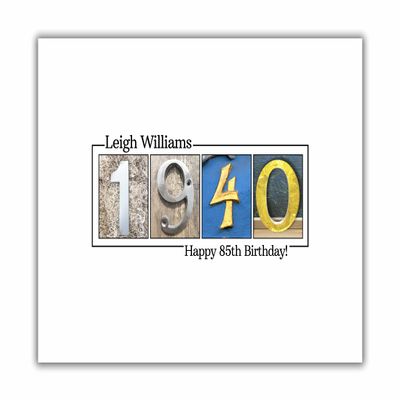 85th Birthday Guestbook Sign, 1939 Birthday Guestbook Print, Personalized Guest Book Alternative (12x16 inches)
