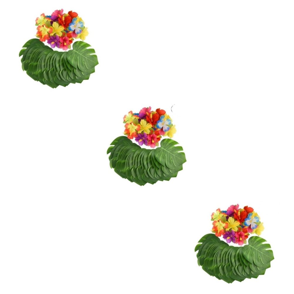 ABOOFAN 96pcs Hanging Fake Plant Artificial Leaf Simulation Tropical Monstera Leaf Decor Medium