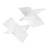 LIFKOME 2pcs Bookshelf Bracket Acrylic Book Holder Multi-Functional Book Display Rack for Home Library Office view 1