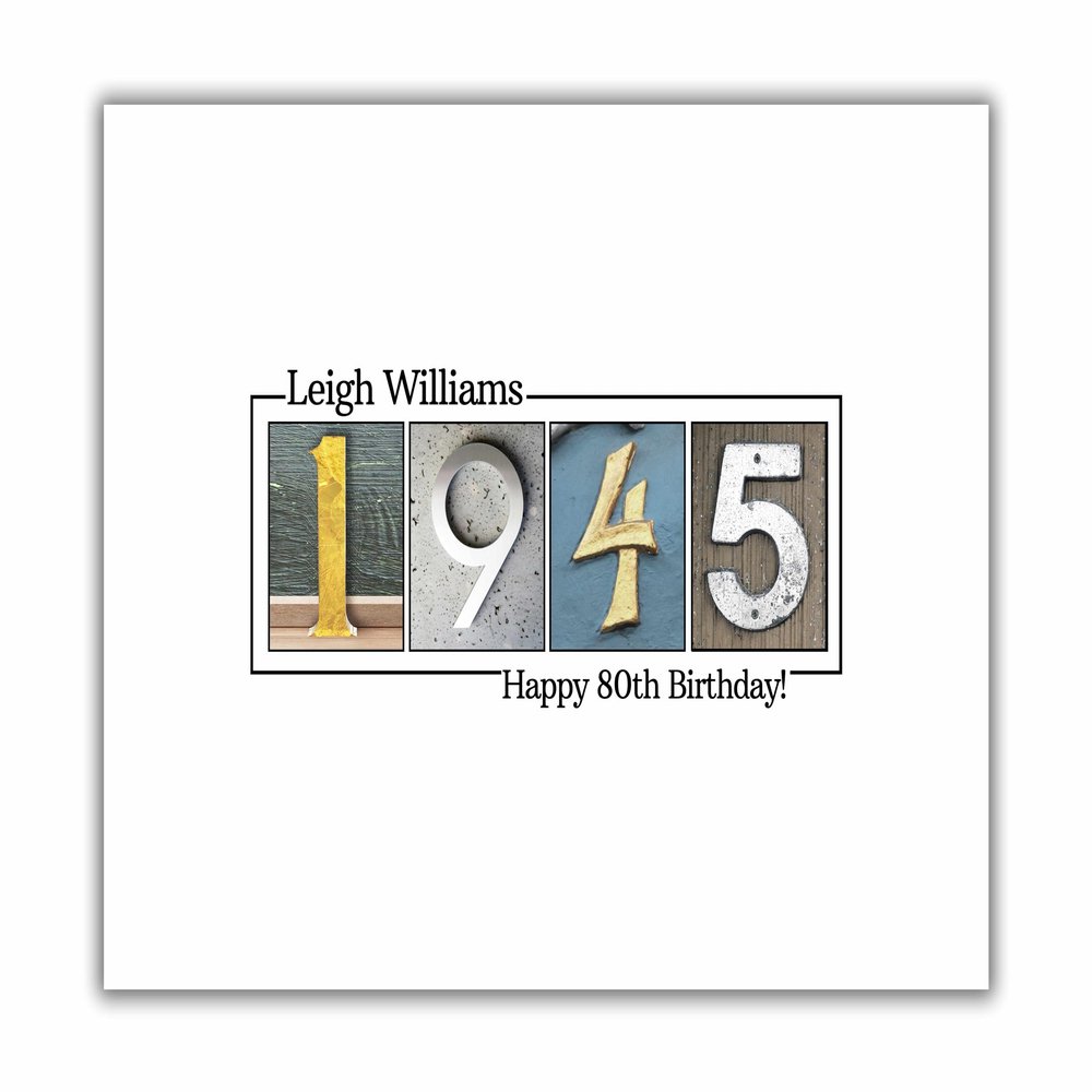 80th Birthday Guestbook Sign, 1944 Birthday Guestbook Print, Personalized Guest Book Alternative (36x48 inches)