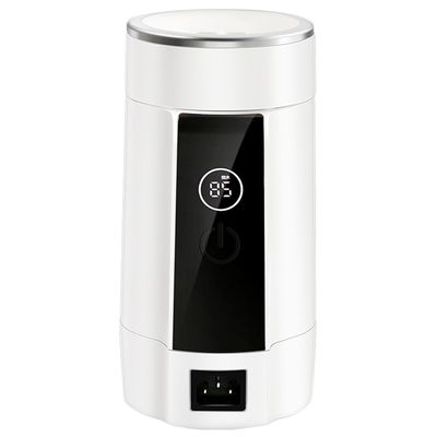 DAUTAI Portable Travel Electric Kettle, Stainless Steel Personal Hot Water Boiler, Concealed Handle Intelligent Adaptation, Hot Water Kettle for Travel Work,B