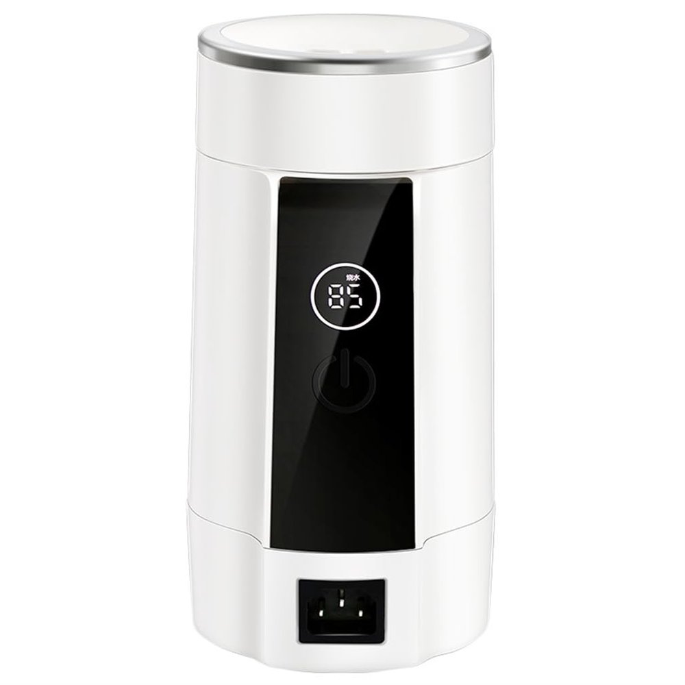 DAUTAI Portable Travel Electric Kettle, Stainless Steel Personal Hot Water Boiler, Concealed Handle Intelligent Adaptation, Hot Water Kettle for Travel Work,B