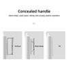 DAUTAI Portable Travel Electric Kettle, Stainless Steel Personal Hot Water Boiler, Concealed Handle Intelligent Adaptation, Hot Water Kettle for Travel Work,B view 3