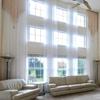 Ikiriska Extra Long Sheer Voile Curtain Sheer Voile with Pocket top (1 Panel) Custom Made (White, 30 ft) view 1