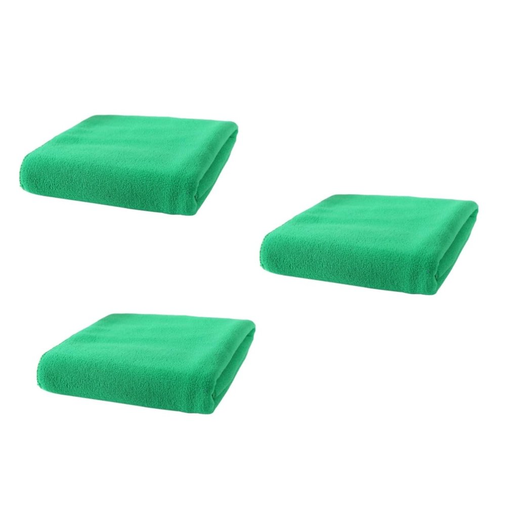 Cabilock 3pcs Large Quick Dry Microfiber Towel Bath Towel Fleece for Spa Beach Camping
