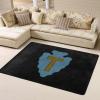 36th Infantry Division CSIB Area Rug 63x48in Rugs for Living Room Indoor Floor Non-Slip Rug Washable Large Rug Indoor Decorative Carpet Yoga Floor Mat view 1