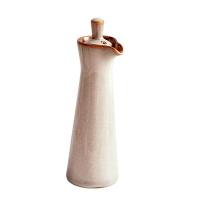 FUNOMOCYA Japanese Style Ceramic Seasoning Bottle Vintage Condiment Dispenser for Oil Vinegar and Sauce for Kitchen Restaurant Use