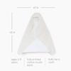 Little Unicorn Hooded Bath Towel | Absorbent Cotton & Terry Blend | Larger Size for Baby & Toddlers, 1-6 Years (Tan Gingham) view 4