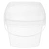 Holibanna Water Food Bucket with Lid and Handle 3L Plastic Container Portable for Camping Outdoor Storage view 1