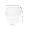 Holibanna Water Food Bucket with Lid and Handle 3L Plastic Container Portable for Camping Outdoor Storage view 4