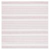 SAFAVIEH Washable Rug Outdoor Courtyard Collection - 6'7" Square, Ivory & Soft Pink, Non-Shedding & Easy Cleaning, Ideal for Patio, Backyard, Mudroom (CY8062-56212) view 1