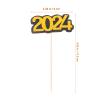 Zerodeko 12pcs Graduation Cupcake Toppers Elegant Caps and Diplomas Cake Picks for Graduation Parties and Celebrations view 2