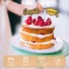 Zerodeko 12pcs Graduation Cupcake Toppers Elegant Caps and Diplomas Cake Picks for Graduation Parties and Celebrations view 4
