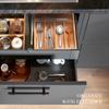 BEKVEM Bamboo Silverware Organizer, Kitchen Drawer Organizer, Utensil Holder, Cutlery Tray & Spoon Flatware Storage with Grooved Drawer Dividers (5 Slots, Natural) view 3