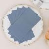 Efavormart 50 Pack | 2 Ply Soft Dusty Blue Dinner Party Paper Napkins, Wedding Reception Cocktail Beverage Napkins view 2