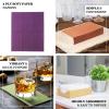 Efavormart 50 Pack | 2 Ply Soft Dusty Blue Dinner Party Paper Napkins, Wedding Reception Cocktail Beverage Napkins view 4