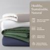 Baloo 60"x80" Cotton Duvet Cover for 15lb/20lb Weighted Blanket White Weighted Blanket Cover with 8 Ties Soft Premium  Breathable 100% Cotton & Removable Zipper Closure Duvet Cover Full/Queen Size view 2