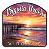 Virginia Beach Viginia Design A Souvenir Die Cut Decorative Flat Magnet 2-Inch view 1