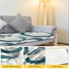 Geometric Teal Stretch Couch Sofa Cushion Covers,Sectional/Individual/L/T Shape Sofa Couch Slipcover Furniture Slip Cover with Elastic Bottom,Modern Abstract Painting Circles Gray L Size 1-PC view 4