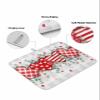 Valentine's Day Dish Drying Mat for Kitchen Counter, Absorbent Reversible Dish Drainer Rack Mats for Coffee Bar Mats 16''x18'' 1 PCS Valentines Love Leaves Buffalo Plaid view 2