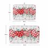 Valentine's Day Dish Drying Mat for Kitchen Counter, Absorbent Reversible Dish Drainer Rack Mats for Coffee Bar Mats 16''x18'' 1 PCS Valentines Love Leaves Buffalo Plaid view 3