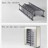 WAOCEO Shoe Rack Installation-Free Folding Shoe Rack Simple Household Doorway Dustproof Indoor Multilayer Storage Shoe Cabinet Shoe Storage Shelf (Size : Small) view 4