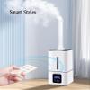 Industrial Humidifier Commercial Humidifier with wheels, 3.29 Gal Large Wholehouse Humidifier 645.83sq.ft Ultrasonic Cool Mist Humidifier, 3 Speed Mist Output Top Filling Humidifier (Color : Intellig view 4