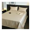 RUZGAR Satin Flat Sheet Single/Twin Small Double/Full Queen King Size Bed Soft and Breathable Bed Sheets 300TC Long Staple Cotton Jacquard Top Sheets (Color : Khaki, Size : 160x230cm-63x90 in) view 1