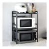 Extendable Microwave Oven Rack, Over Microwave Shelf Countertop, Kitchen Microwave Stand, Kitchen Supplies, Tableware Storage, Carbon Stainless Steel Counter Rice Cooker Stand view 1