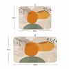 Valentine's Day Dish Drying Mat for Kitchen Counter, Absorbent Reversible Dish Drainer Rack Mats for Coffee Bar Mats 16''x18'' 1 PCS Abstract Geometric Leaves Love view 3