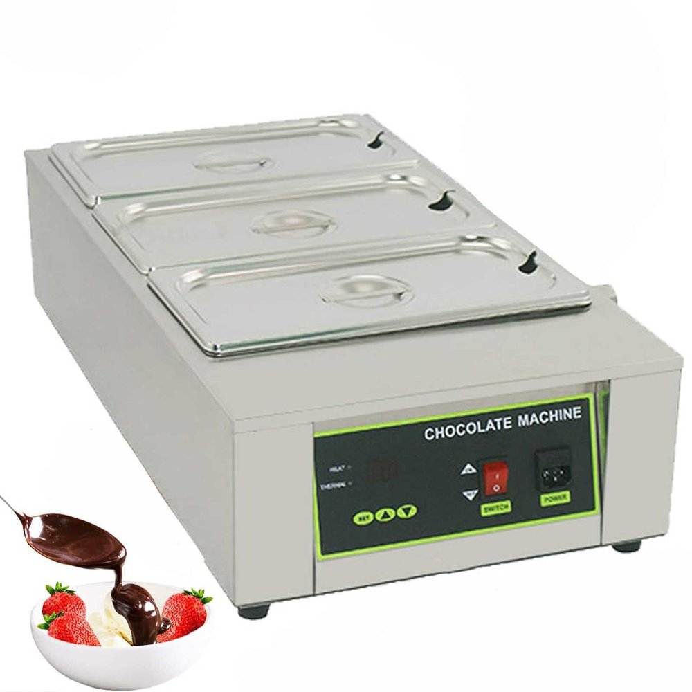 FUYAO Chocolate Melting Pot Professional Chocolate Tempering Machine Commercial Electric Chocolate Melting Heater Digital Control, Melts 8kg of Chocolate, 1000W