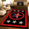 2x3 Area Rugs Vintage Black and Red Star Small Entryway Mats, Red Stars Laundry Room Rug Non Slip Rugged Throw Rugs for Front Door Bedroom Bedside view 3