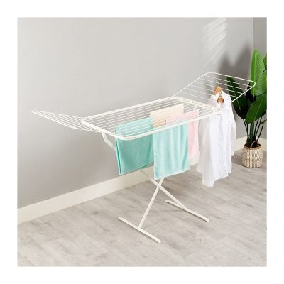 Foldable Easy Storage Drying Rack, 66.9" Portable Space Saving Laundry Drying Rack for Outdoor and Indoor, Free Installed Drying Rack/Laundry Rack (Color : Gold) (Black)