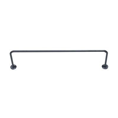 KOHARA Coat Racks Wall-Mounted Clothes Rail, Hanging Movable Clothes Sorting Rod, Bedroom Coat Rack, Loft Design Drying Rack,Black,80Cm