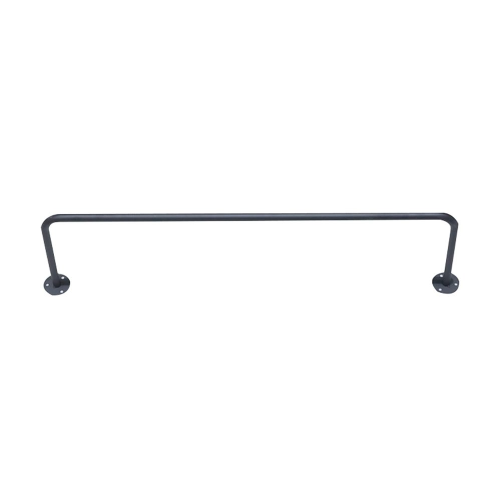 KOHARA Coat Racks Wall-Mounted Clothes Rail, Hanging Movable Clothes Sorting Rod, Bedroom Coat Rack, Loft Design Drying Rack,Black,80Cm
