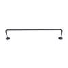 KOHARA Coat Racks Wall-Mounted Clothes Rail, Hanging Movable Clothes Sorting Rod, Bedroom Coat Rack, Loft Design Drying Rack,Black,80Cm view 1