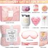 Birthday Gifts for Women Self Care Get Well Soon Gift Baskets, Rose Relaxing Spa Gift Basket Care Package w/ Luxury Flannel Blanket, Unique Valentines Day Gifts for Mom Her Friend Sister Wife Grandma view 2