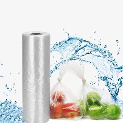 BESTEASY 12" X 16" Clear Plastic Produce Bags, Durable for Bread, Fruits, Veggies - 350 Bags/Roll (10 Rolls)