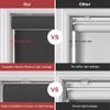 Sulugood Blackout Roller Shades for Windows Cordless Roller Blinds Linen Fabric Room Darkening Shades with Cassette Valance Thermal Insulated Window Shades for Home Door.Black,41" W x 84" H view 2